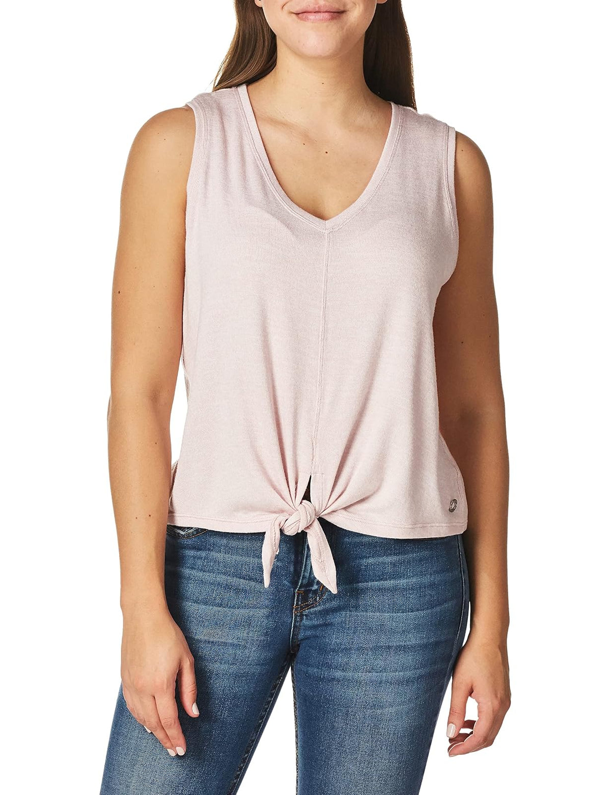 Calvin Klein Playera sin Mangas con Cuello en V Camiseta de Tirantes para Mujer