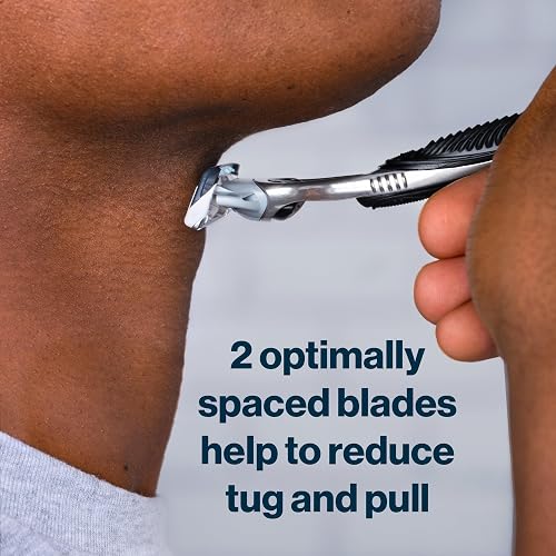 Gillette SkinGuard Men's Razor With Handle + 4 Blade Refills