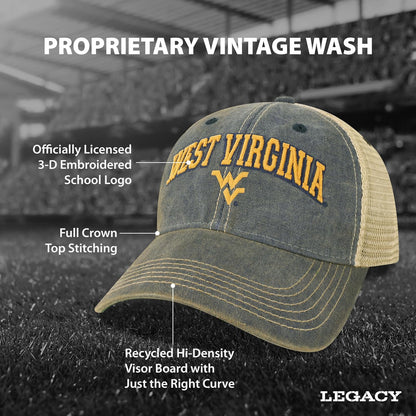 Legacy NCAA Officially Licensed Baseball Hat, Lightweight Cap for Men & Women, (OFA), One Size Fits Most, Snapback Closure