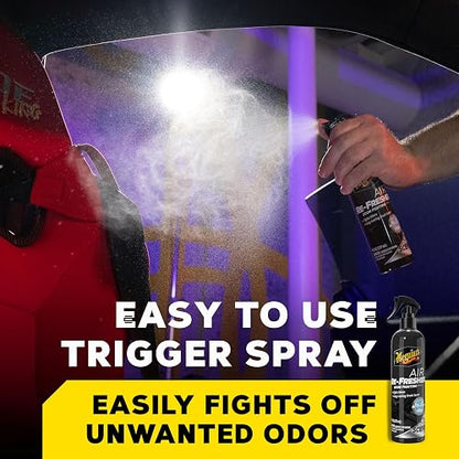 Meguiar's, G250708, Air Re-Fresher, Aerosol Eliminador de Olores, Black Chrome, 8 onzas
