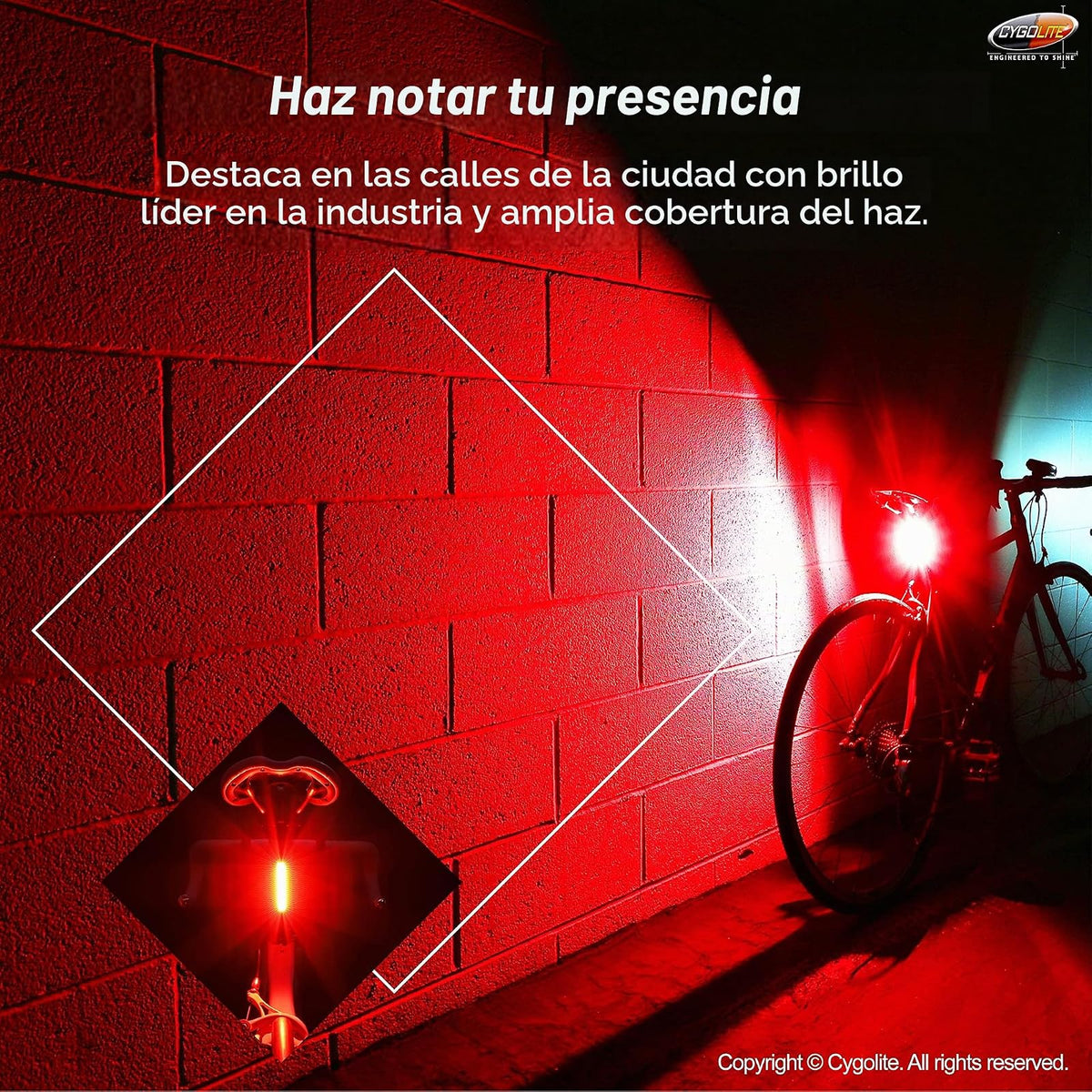 Cygolite Hotrod – Lumen Bike Tail Light - 6 Night & Daytime Modes– Wide Glowing Leds- Compact & Sleek– IP64 Water Resistant– Sturdy Flexible Mount- USB Rechargeable–Great for Busy Roads