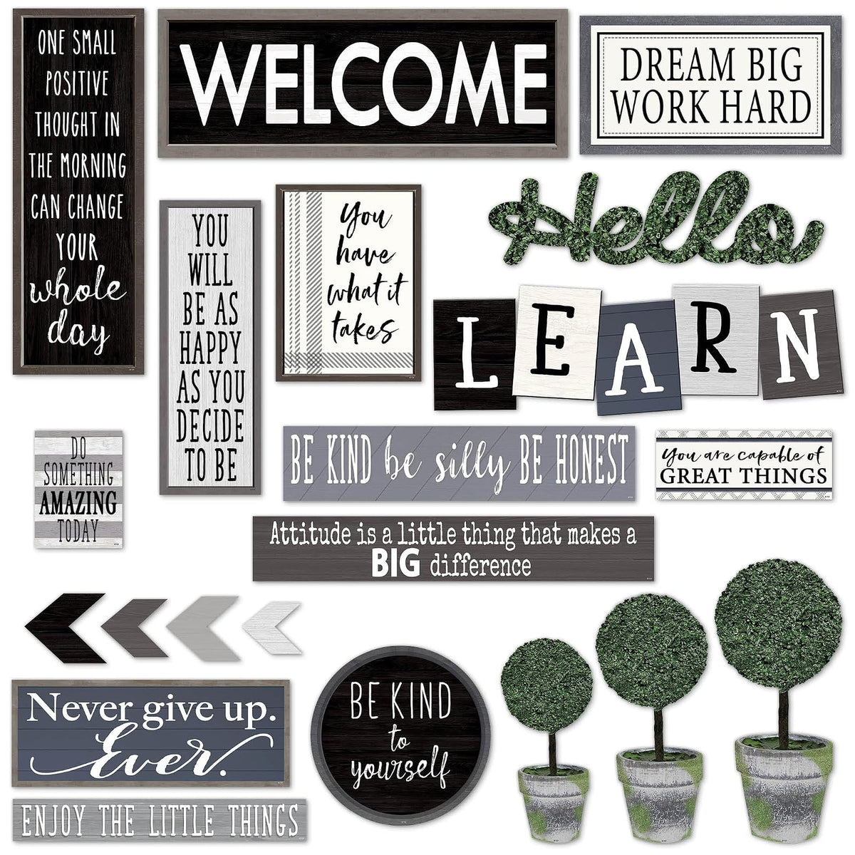 Teacher Created Resources - Juego de tablones de anuncios para decoración de pared (TCR8505)