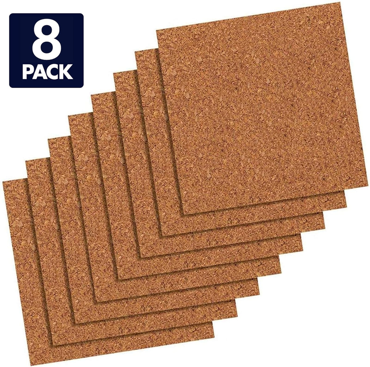 Quartet -Azulejos de corcho, 30,5 x 30,5 cm, Paquete de 8 unidades
