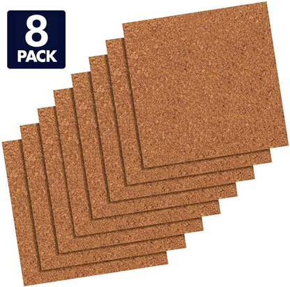 Quartet -Azulejos de corcho, 30,5 x 30,5 cm, Paquete de 8 unidades