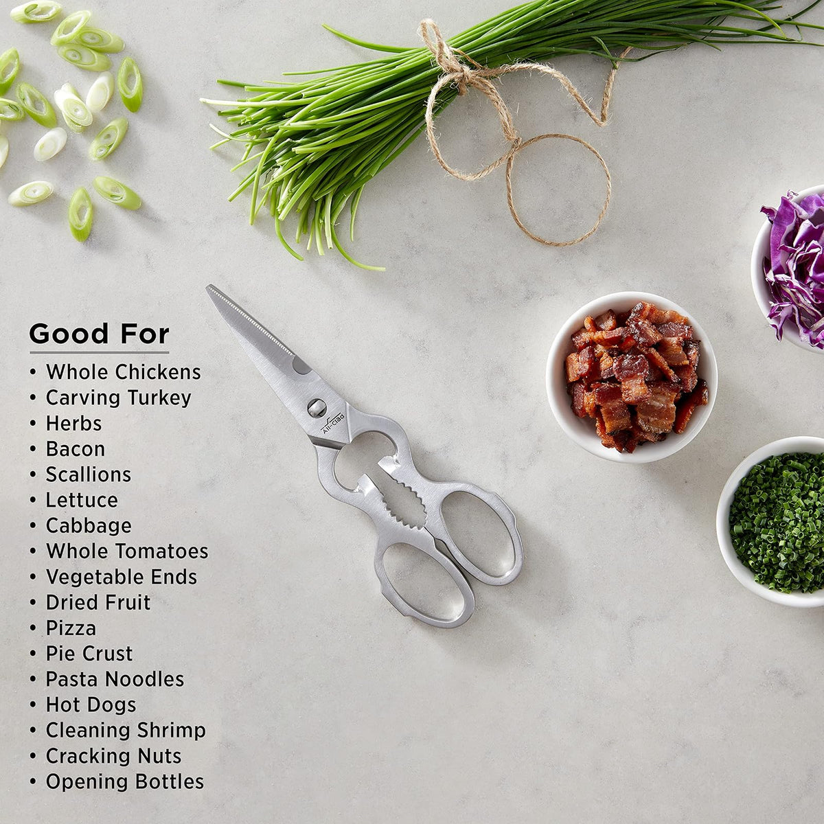 All-Clad C3220908 Stainless Steel Kitchen Shears