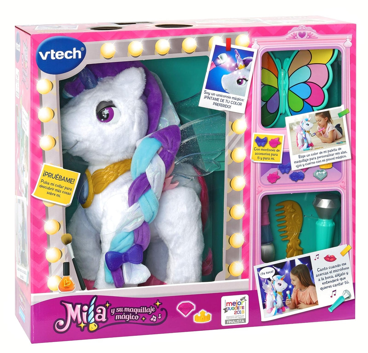 VTech - Unicornio para Aprender a Maquillar Mientras Descubre Los Colores, Multicolor (80-182522), Color/Modelo Surtido