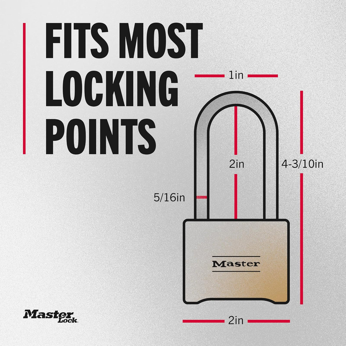 Master Lock Candado Combinado de Bloqueo Maestro, Interior y Exterior, Combinación de Cuatro Dígitos, Acabado de Latón, 2 Unidades, 175LHEC2