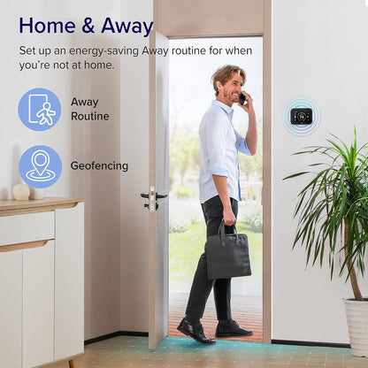 LEVOIT Termostato Inteligente para el hogar, termostato Digital programable WiFi, Funciona con Alexa y Sensor Inteligente, Ahorro de energía, Pantalla táctil Grande, Adaptador C-Wire Incluido