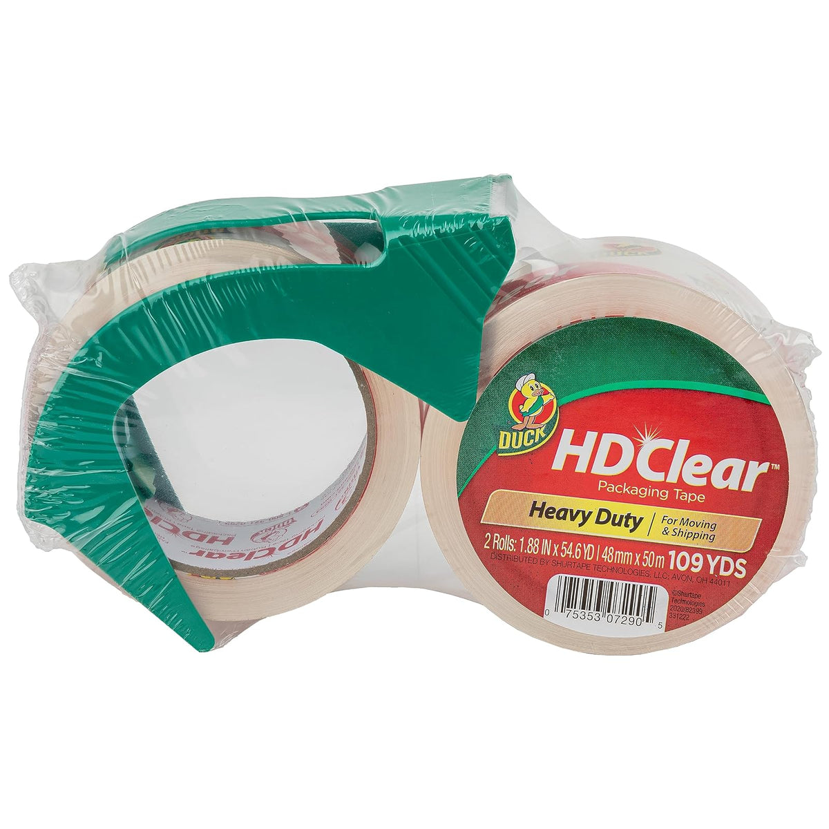 Duck HD Cinta Transparente de Alto Desempeño para Empaque - Paquete-de-2