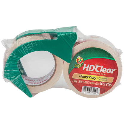 Duck HD Cinta Transparente de Alto Desempeño para Empaque - Paquete-de-2