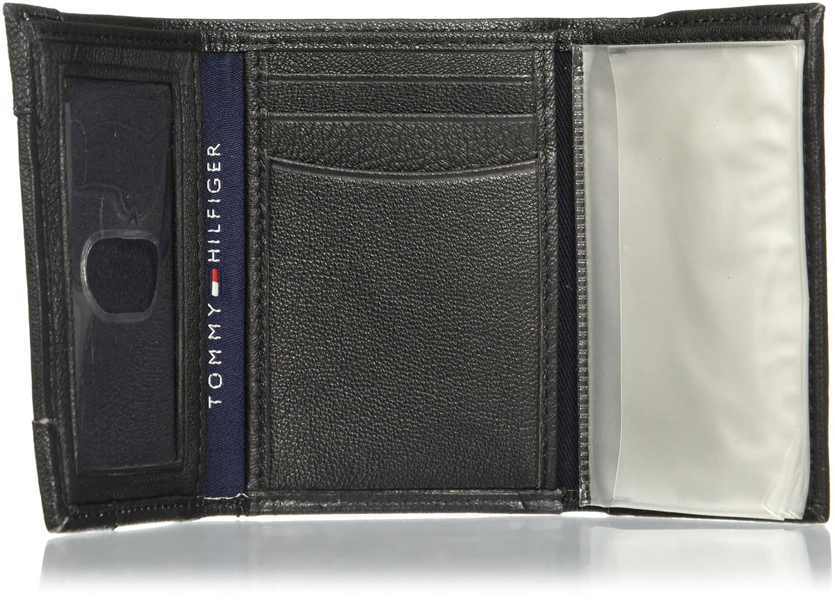 Tommy Hilfiger Nappa Trifold Cartera, Tarjetero Unisex Adulto, Marrom (Brown), STL