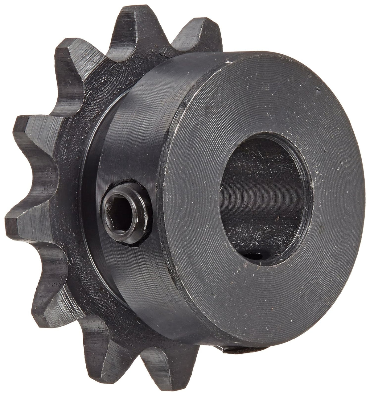 Tsubaki 35B12FH Finished Bore Sprocket, Single Strand, Hardened Teeth, Inch, #35 ANSI No., 3/8" Pitch, 12 Teeth, 1/2" Bore
