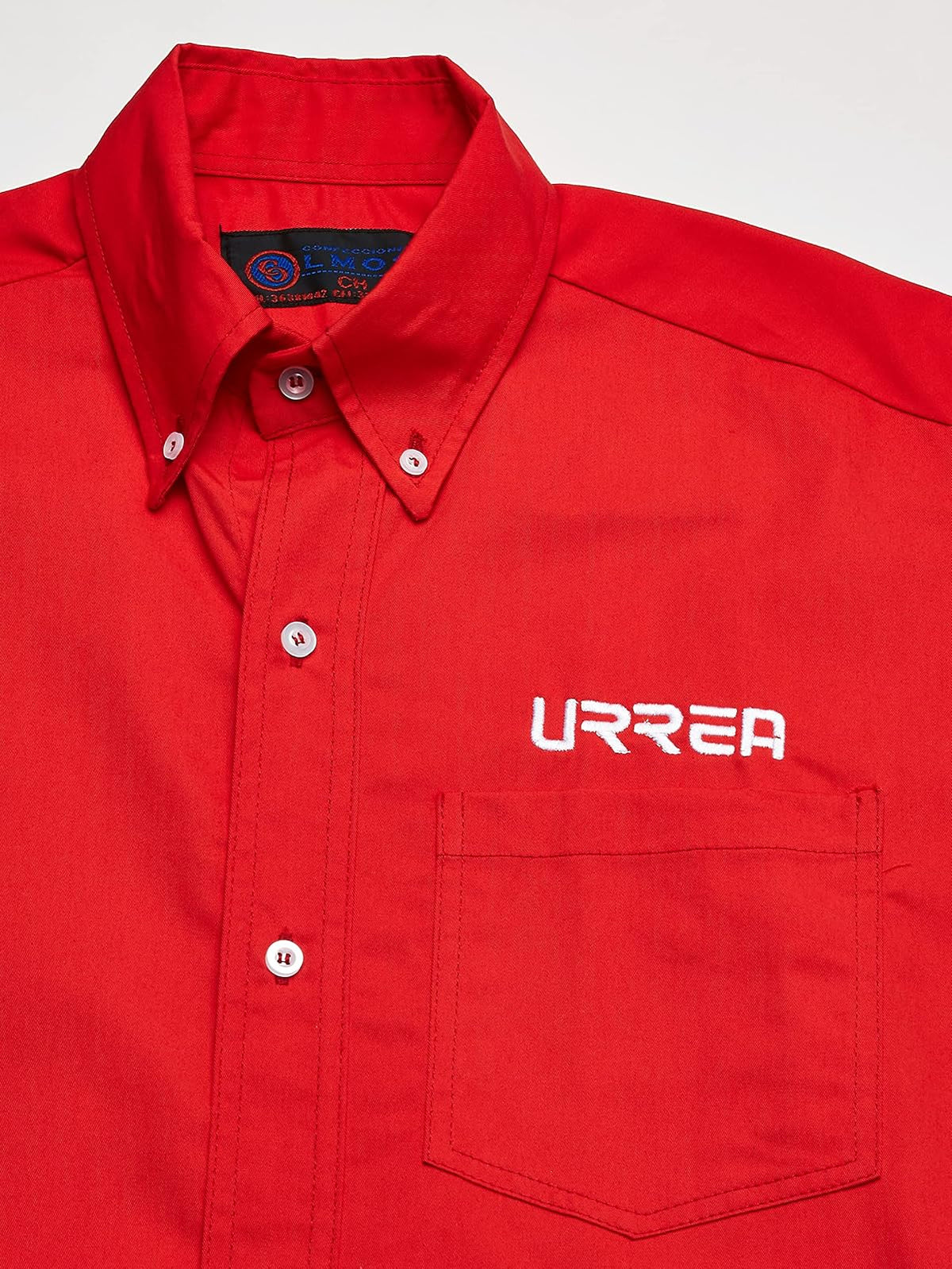 Urrea CAMC201M Camisa de manga corta para caballero color rojo talla M