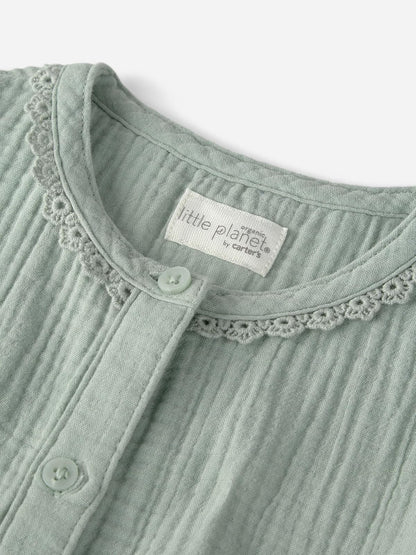 Little Planet by Carter's - Vestido de bebé para niña, Fabricado con algodón orgánico