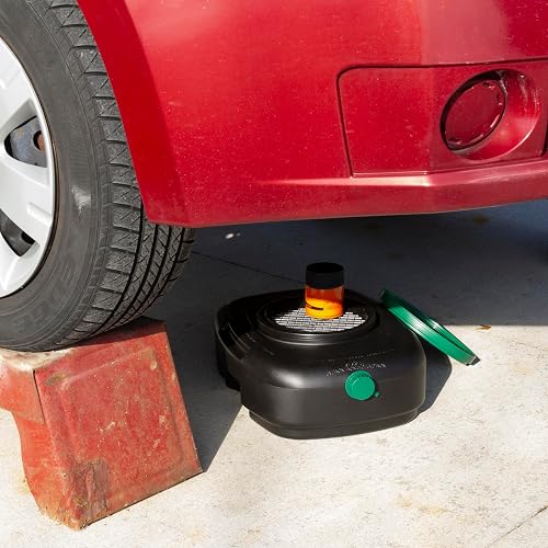 Scepter AM06984 Cárter de Drenaje de Aceite de 12 Cuartos con Tapa, Pantalla de Drenaje del Filtro y Pico de vertido para fluidos automotrices, Incluyendo Aceite de Motor, anticongelante, líquido de