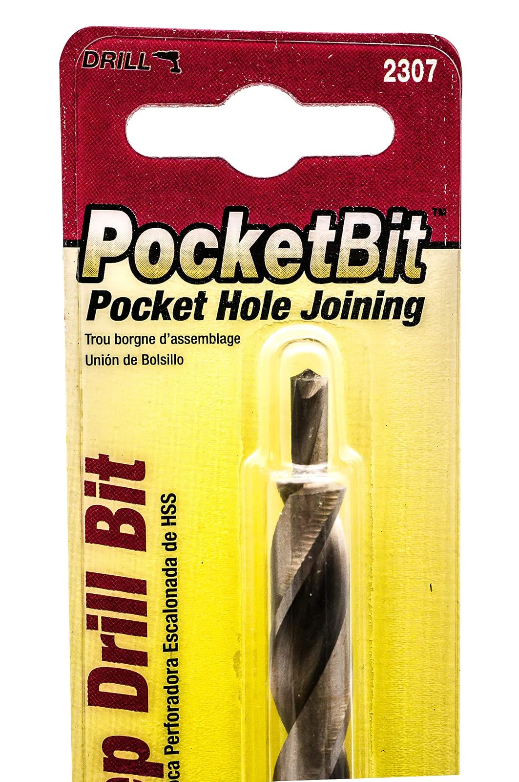 Milescraft 2307 PocketBit - Broca de bolsillo con vástago hexagonal, modelo: 23070003