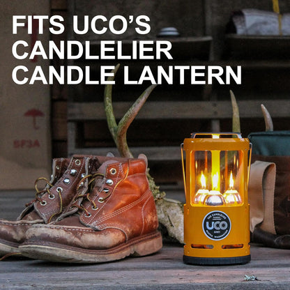 UCO 9+ Hour White Candles for Candle Lanterns (3.5 Inch), 3-Pack