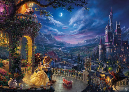 Ceaco Rompecabezas Coleccionable Disney, Brilla en la Oscuridad, 100 Piezas - Bailando a la luz de la luna