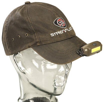 Streamlight 61707 Bandit 180-Lúmenes LED Linterna Frontal Recargable USB con Clip para Gorro y Correa, Coyote