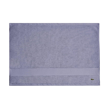 Lacoste Heritage Supima Colección de Toallas y Tapete de Baño - Tub Mat 21x31 - Azul