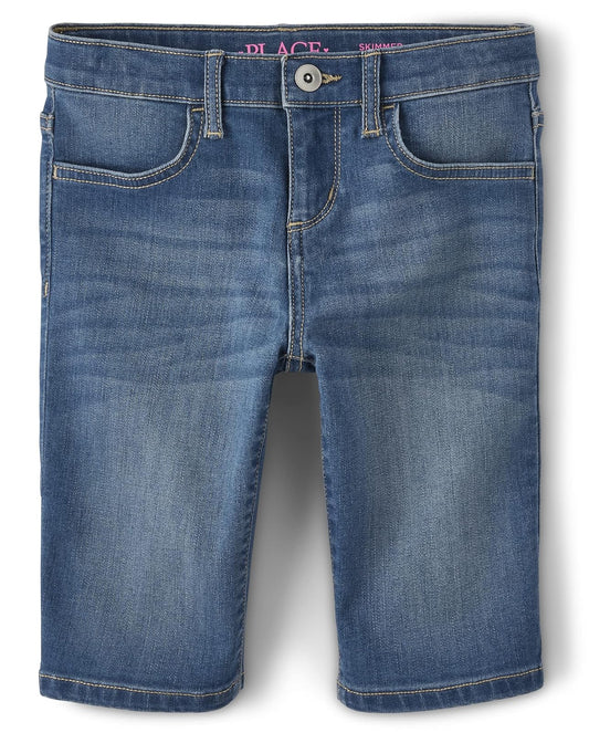 The Children's Place Pantalones Cortos de Mezclilla Skimmer Pantalones Cortos para Niñas