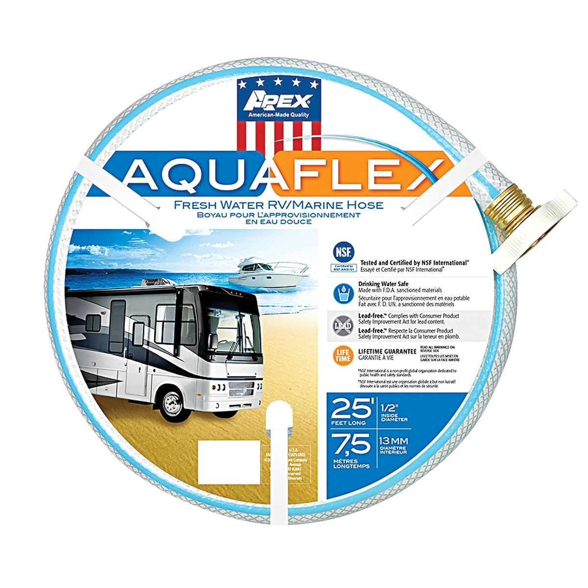 Teknor Apex (7503-15 Manguera de línea de Agua de Arranque de 1/2 Pulgadas x 15 pies, 1/2" x 25'