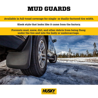 Husky Liners 58326 Protectores de Barro Personalizados para GMC Canyon 2024-2025 Crew Cab, Negro, 4 Piezas