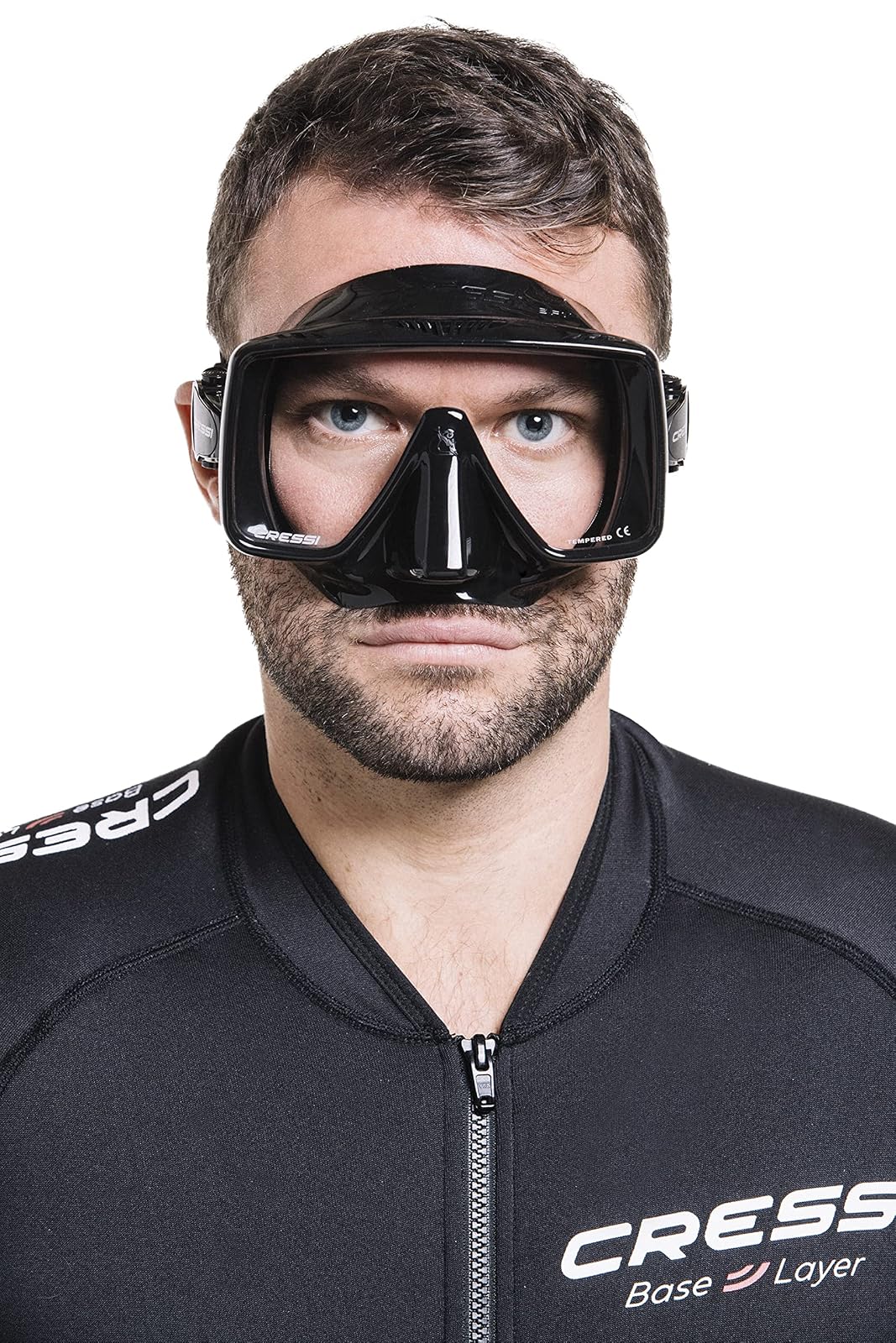 Cressi Máscara de Buceo para Adultos sin Marco: Amplia Visibilidad, Falda de Silicona: SF1: Calidad Desde 1946