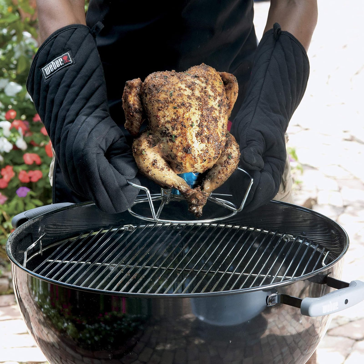 Weber Soporte para Aves y Pollo de Acero