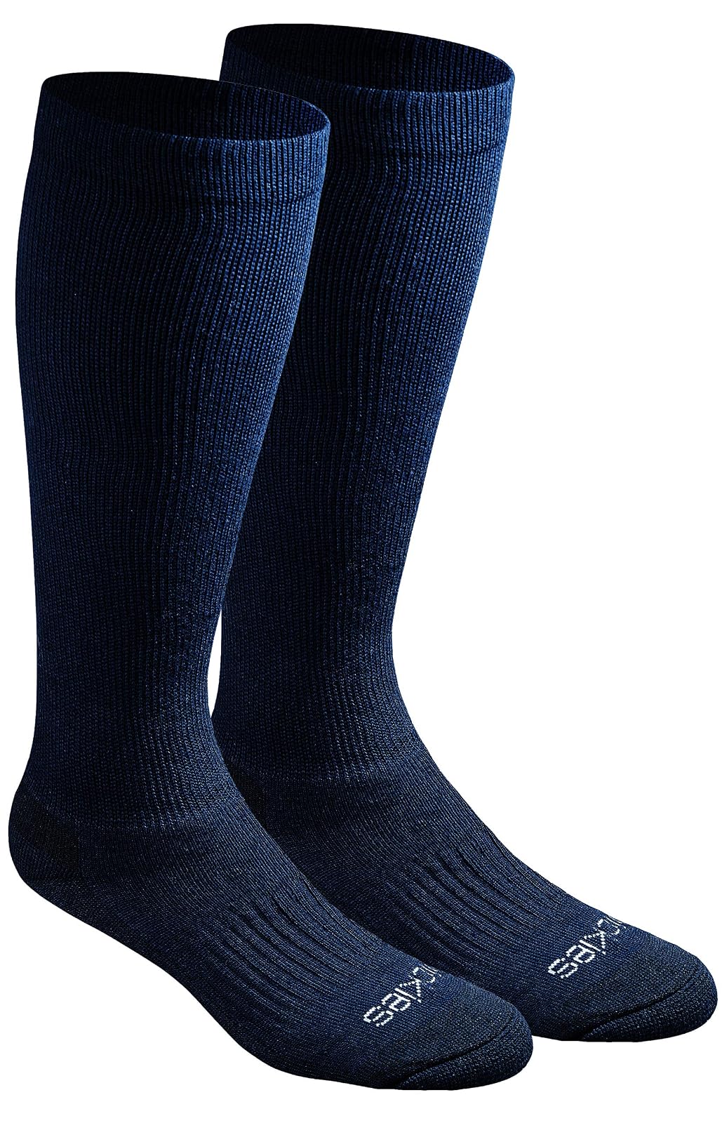 Dickies Calcetines de Compresión para Hombre, Sobre la Pantorrilla - XL - Azul Marino (2 Pares)