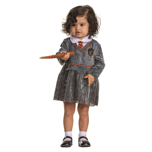 Disfraz infantil de Gryffindor Hermione Posh de Disguise para bebés, disfraces oficiales del Mundo Mágico de Harry Potter de Halloween para bebés