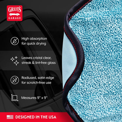 Griots Garage 55582 PFM Dual Weave Glass Towel, Set of 4