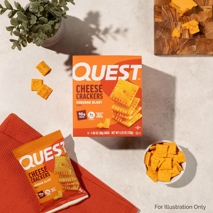 Quest Crackers sabor Cheddar - CJ con 4