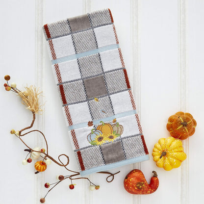 SKL Home - Juego de Toallas de Mano para baño, Cocina, Bar y Regalo, 16 x 25 Pulgadas, Color Gris, 2 Unidades