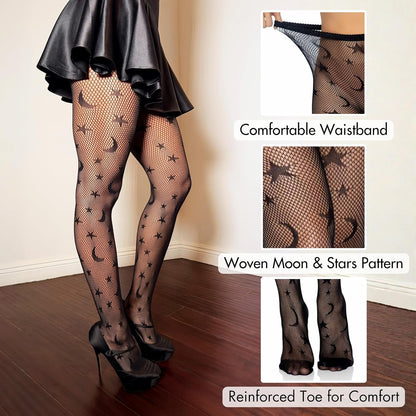 Leg Avenue Women's Dark Alternative Fishnet Tights