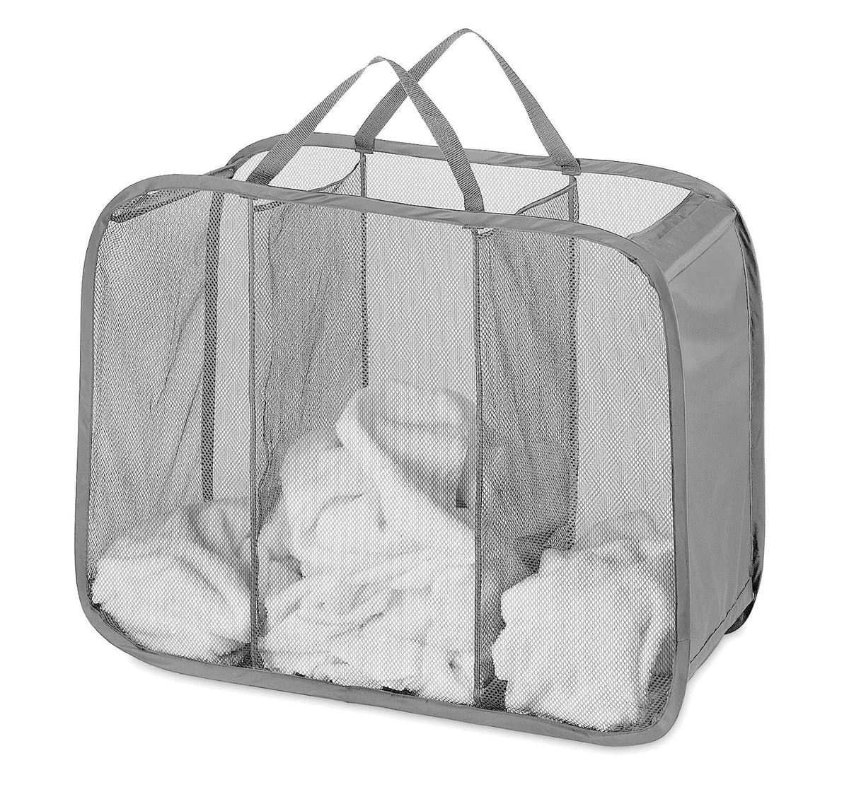 Whitmor 6880-986 Organizador Plegable de lavandería, Gris Paloma, 1
