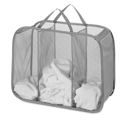 Whitmor 6880-986 Organizador Plegable de lavandería, Gris Paloma, 1