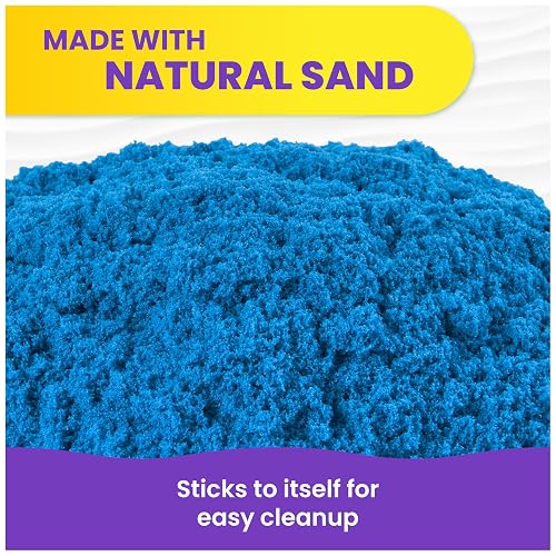 Kinetic Sand, 907 g Azul para Mezclar, moldear y Crear, para niños a Partir de 3 años