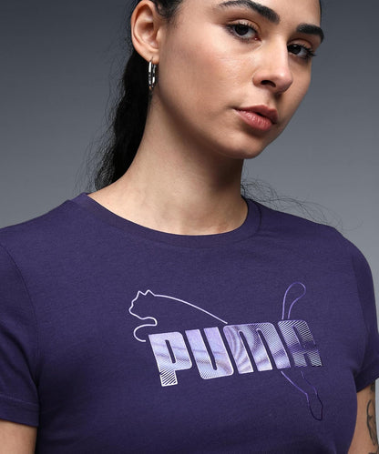 Puma ESS Logo Lab Metallic tee Playera Sportstyle Core