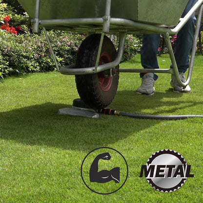 Eden 94128 9-Pattern Turret Lawn Sprinkler W/Quick Connect Starter Set, Heavy Duty Metal Base