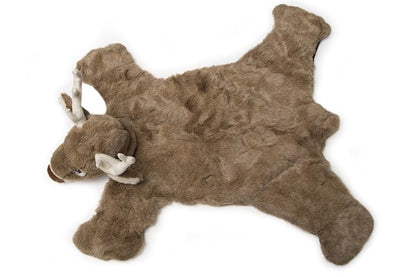 Carstens Plush White Tail Deer Snimal Rug, Small