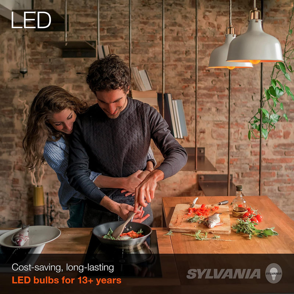 Sylvania Home Lighting 74694 Sylvania foco LED de filamento, A19-40W, Amber Finish