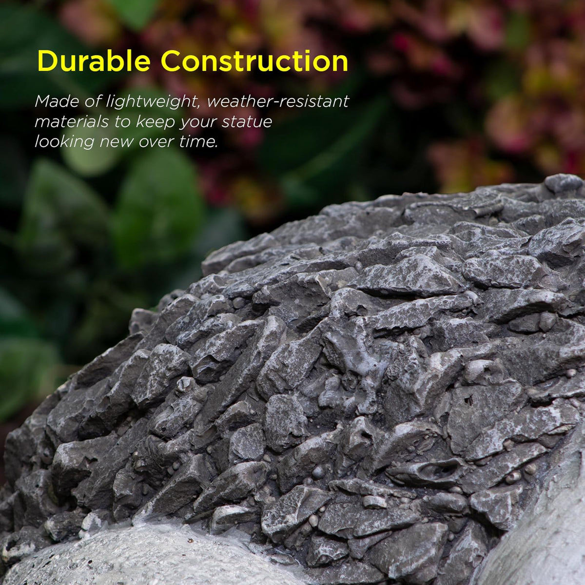 Alpine Corporation 12" Tall Outdoor Solar Powered Frog Yard Statue with LED Lights, Gray