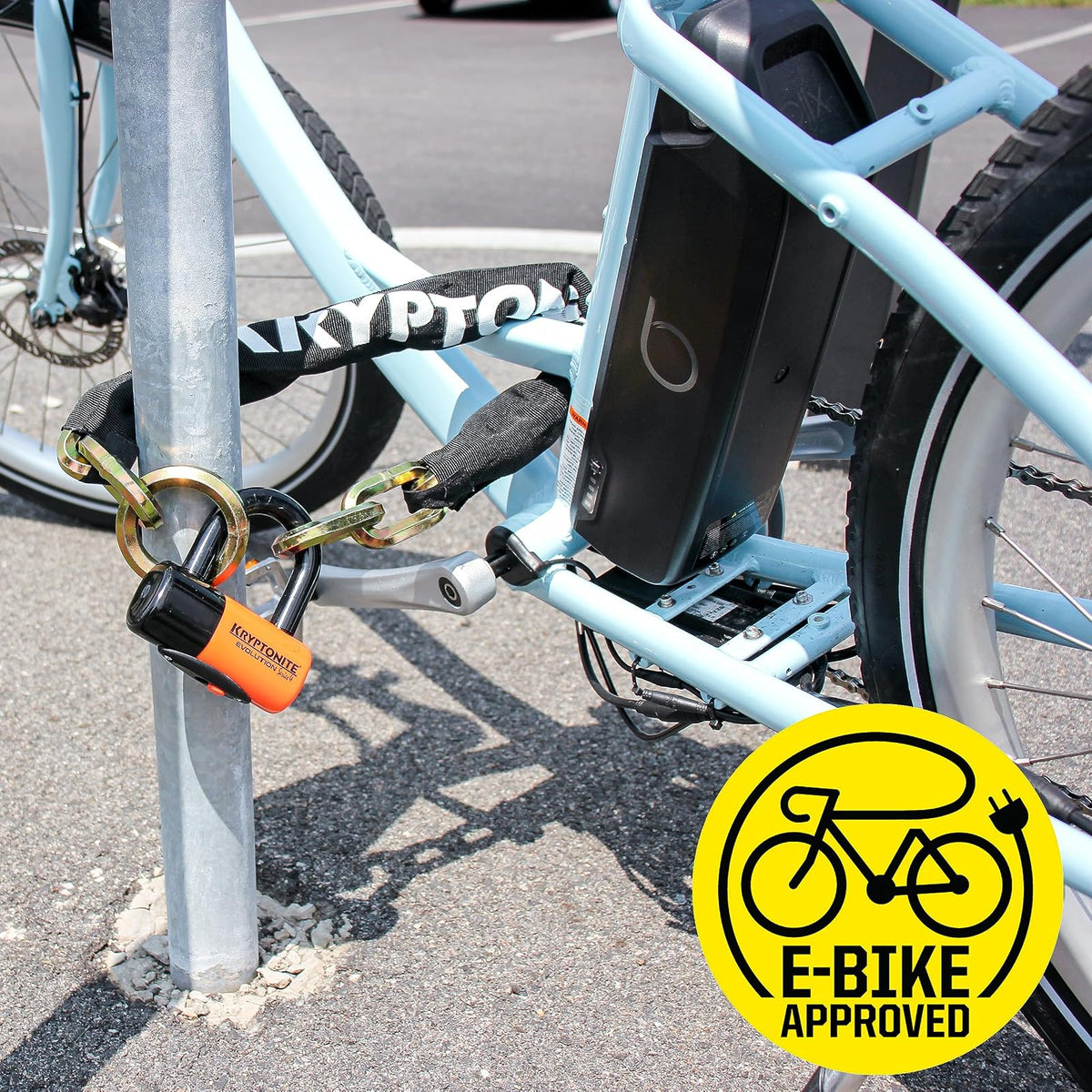 Kryptonite New York Noose 1275 Chain bicicleta Lock con Evolution Series 4 Disc Lock Chain bicicleta Lock (2-Foot x 4-Inch)