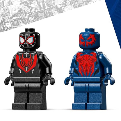 LEGO | Marvel Armadura Robótica de Miles Morales vs. Spider-Man 2099 – Juguete de Construcción de Superhéroes con Minifiguras para Niños y Niñas Mayores de 6 Años – 76337