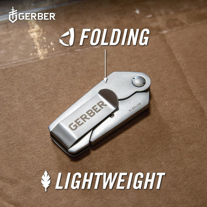 Gerber Eab Cuchillo de Bolsillo | Acero inoxidable, 1.5 in, filo liso, clip de bolsillo, liner lock