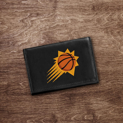 NBA Atlanta Hawks - Cartera de Piel Bordada Triple
