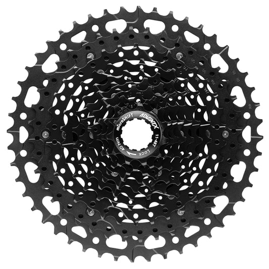 MICROSHIFT Cassette de Piñones MTB CS-G104 Acero 10P 11/48 ADVNET X Araña de Aluminio Negro