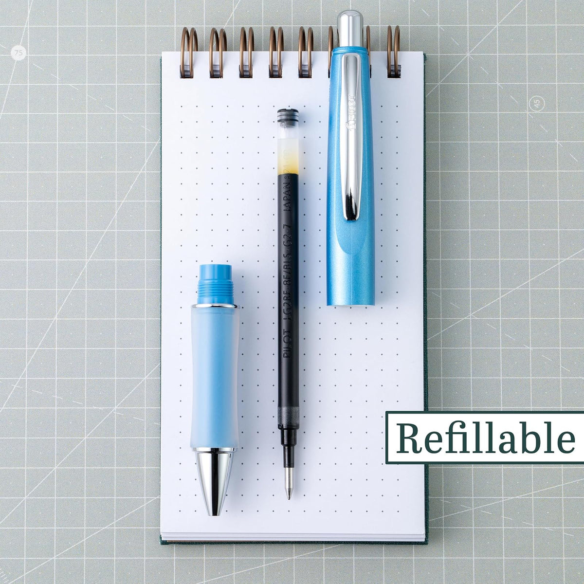 Pilot Dr. Grip Limited - Bolígrafo de gel retráctil, Retráctil, azul (Ice Blue Barrel)
