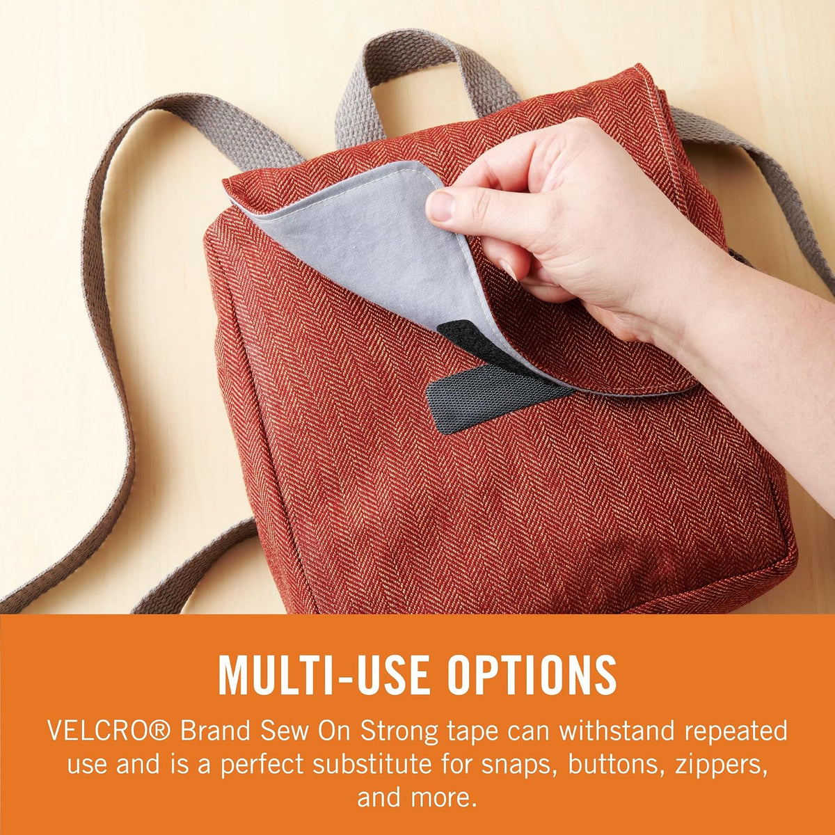 Tiras fuertes para coser de la marca VELCRO | 8 juegos, negro | 2.5 x 1 pulgada